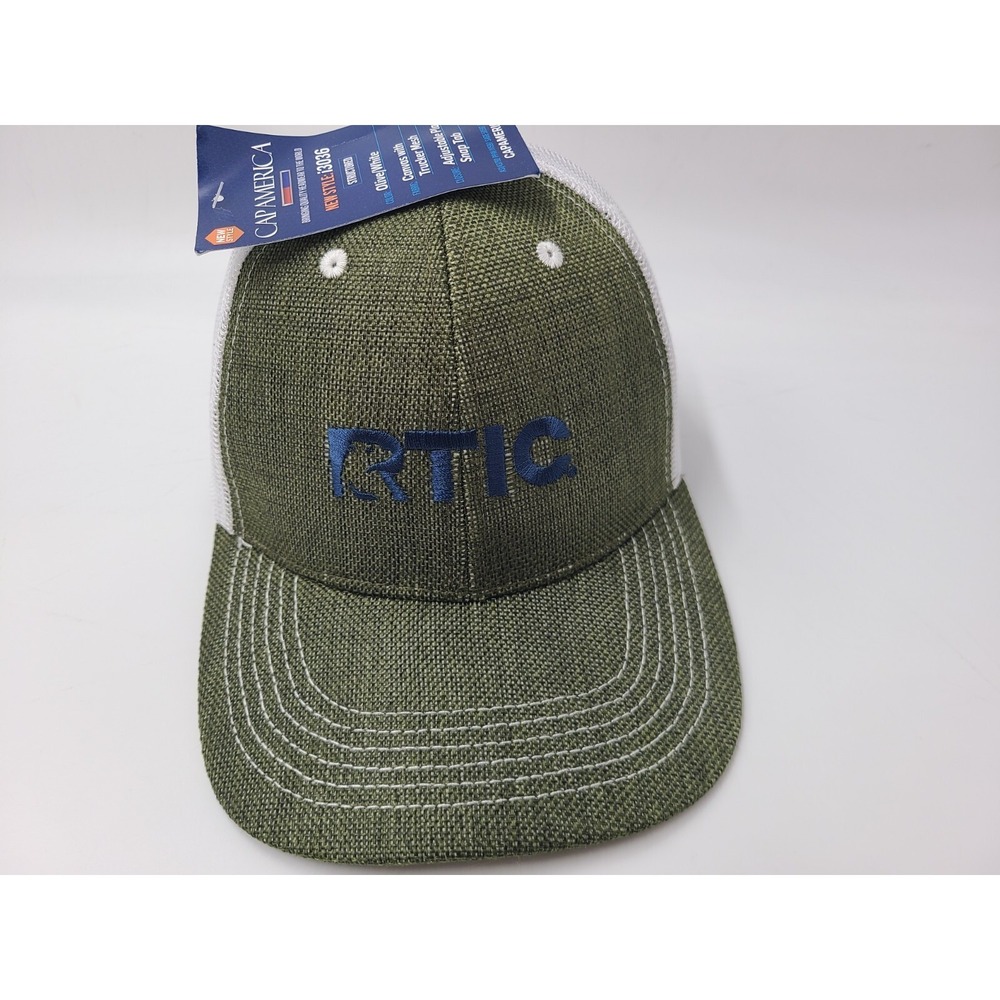 RTIC Coolers Mesh Trucker Snapback Hat Cap‎ Outdoors Hike Men Women Green White